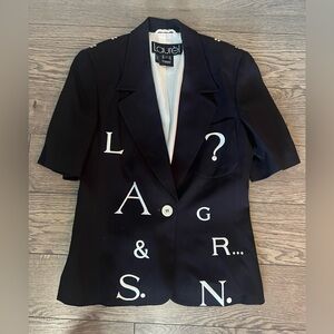 Laurel by Escada Graphic Two-Piece Jacket & Skirt Set | EU 34 / 38